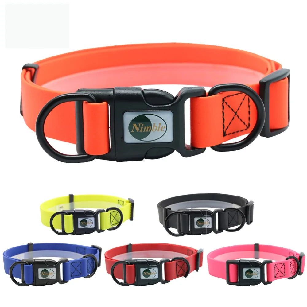 Waterproof PVC Collar for Dogs and Cats: Easy to Clean, Ideal for Small and Large Pets