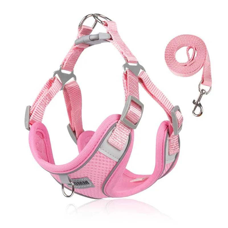 Dog Harness with Leash and Harness Set - Comfortable, Adjustable and Perfect for Small and Medium Dogs Like Chihuahua and Bulldog