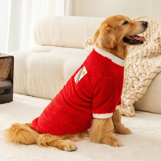 Felpa per Cani Grandi in Pile – Calda e Confortevole per Golden Retriever e Labrador