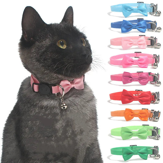 Collari Carini e Regolabili per Gatti – Multicolor con Campanellino