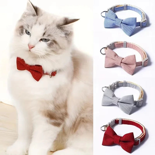 Collare Morbido con Fiocco e Campanellino – Per Gatti e Cani Mini!
